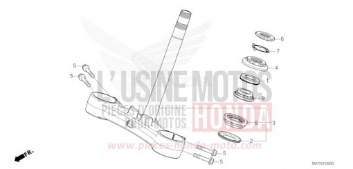TIGE DE DIRECTION ADV750S de 2025